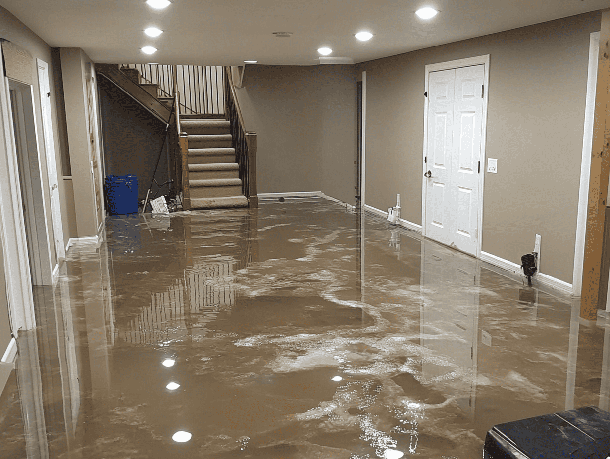 basement flood water damage services